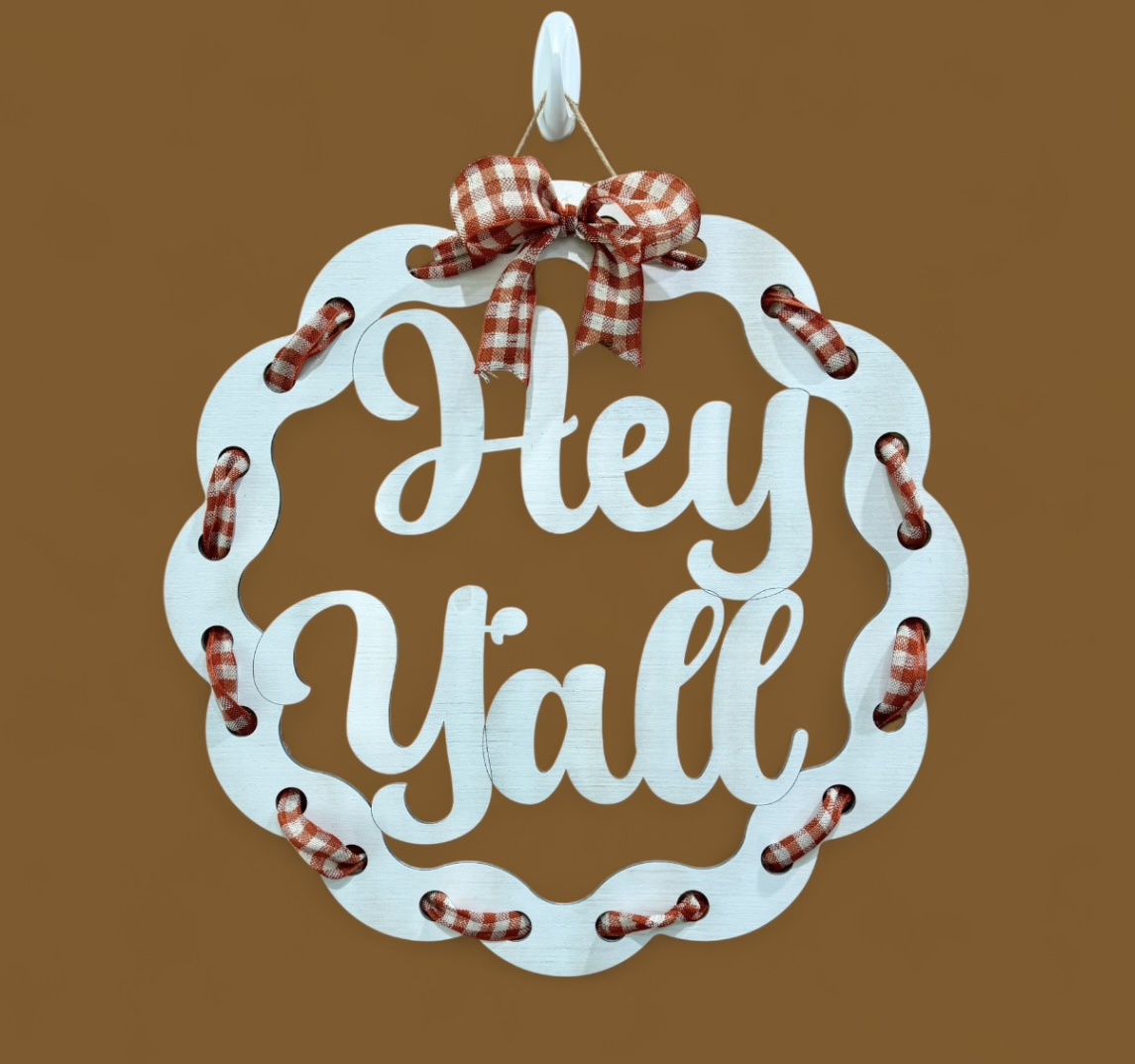 DIY Door Hanger - Hey Y'all